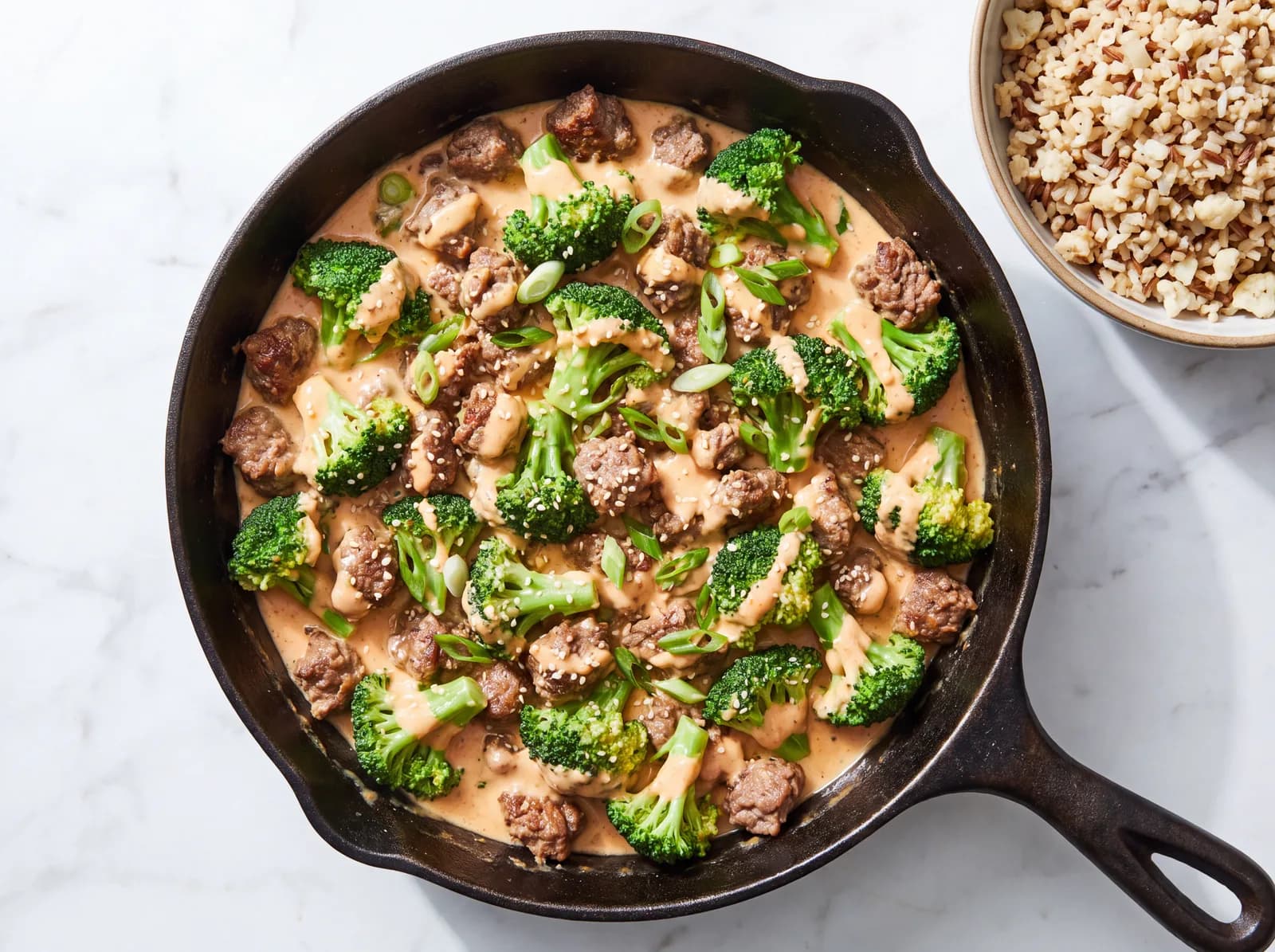 Bang Bang Broccoli & Beef Skillet