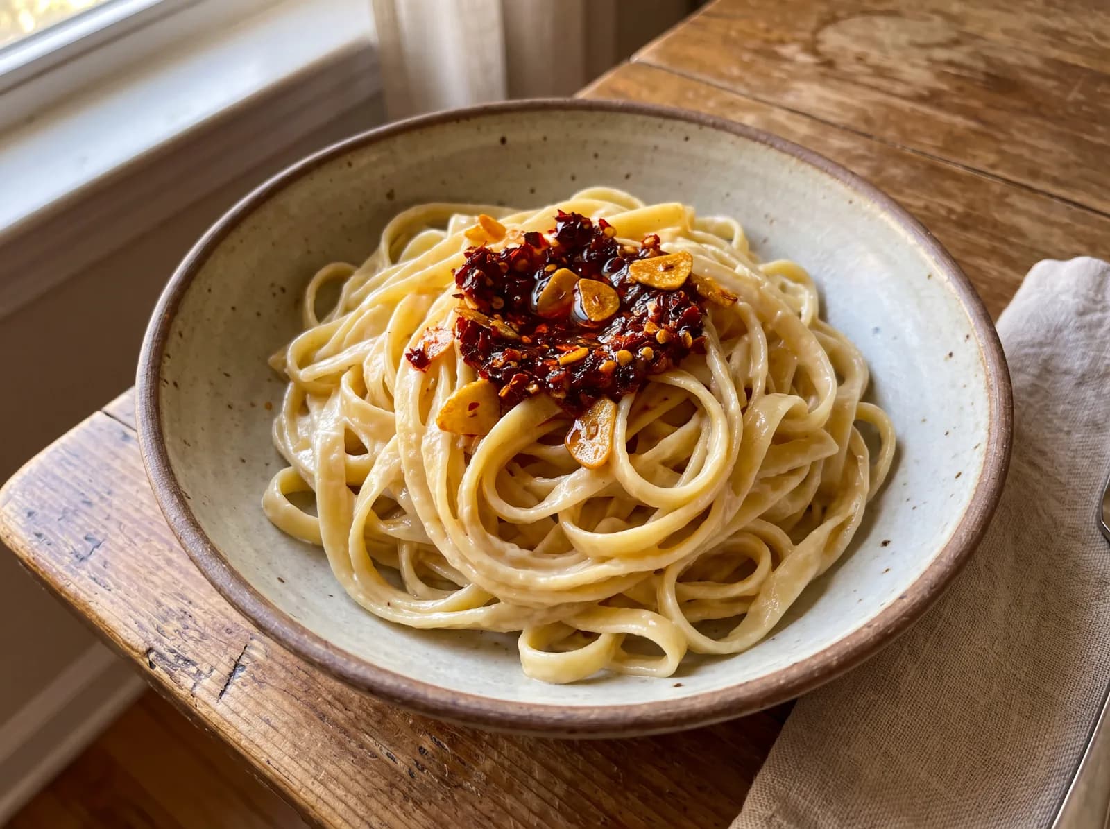 Chili Crisp Alfredo