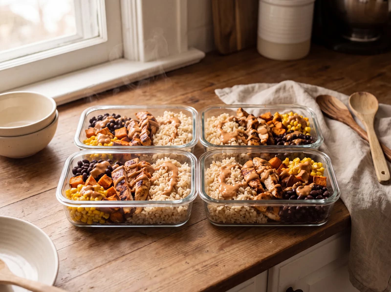 Chipotle Chicken Meal Prep Bowls