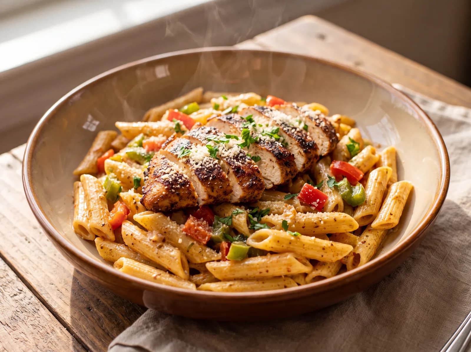 Creamy Cajun Chicken Protein Pasta