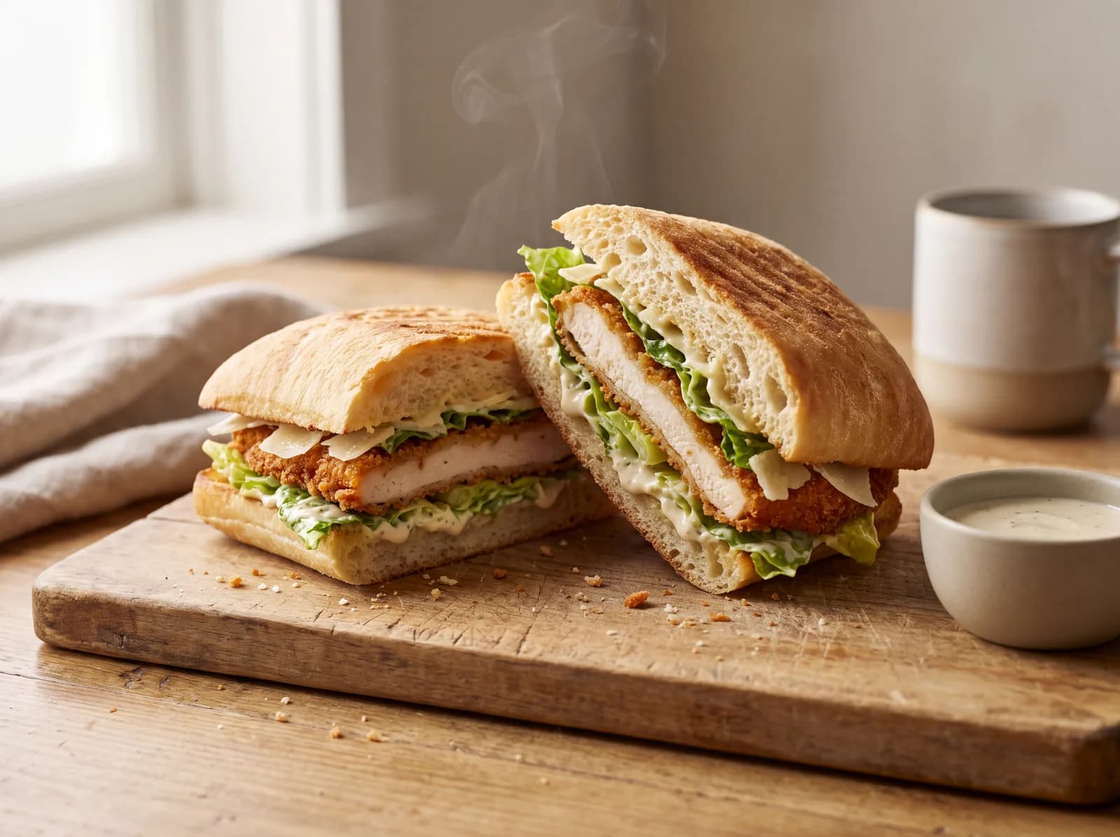 Crispy Chicken Caesar Panini