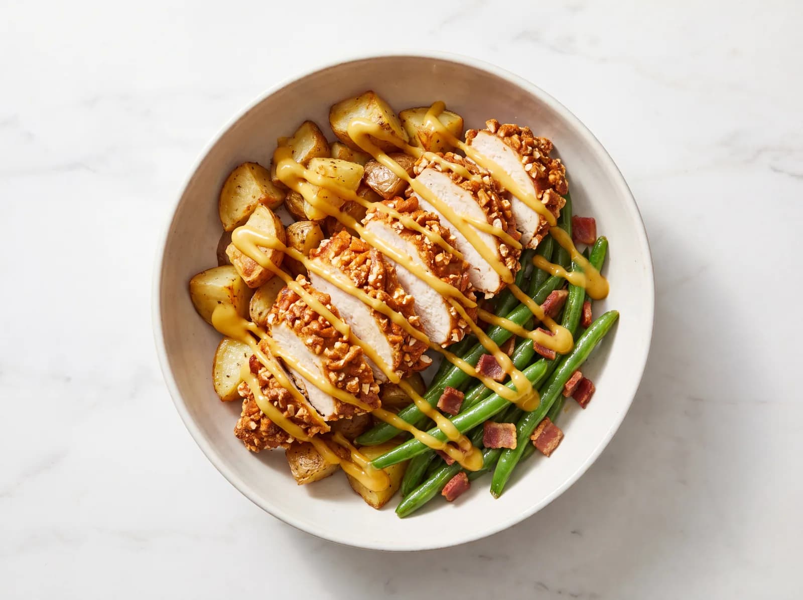Honey Mustard Pretzel Chicken Bowl