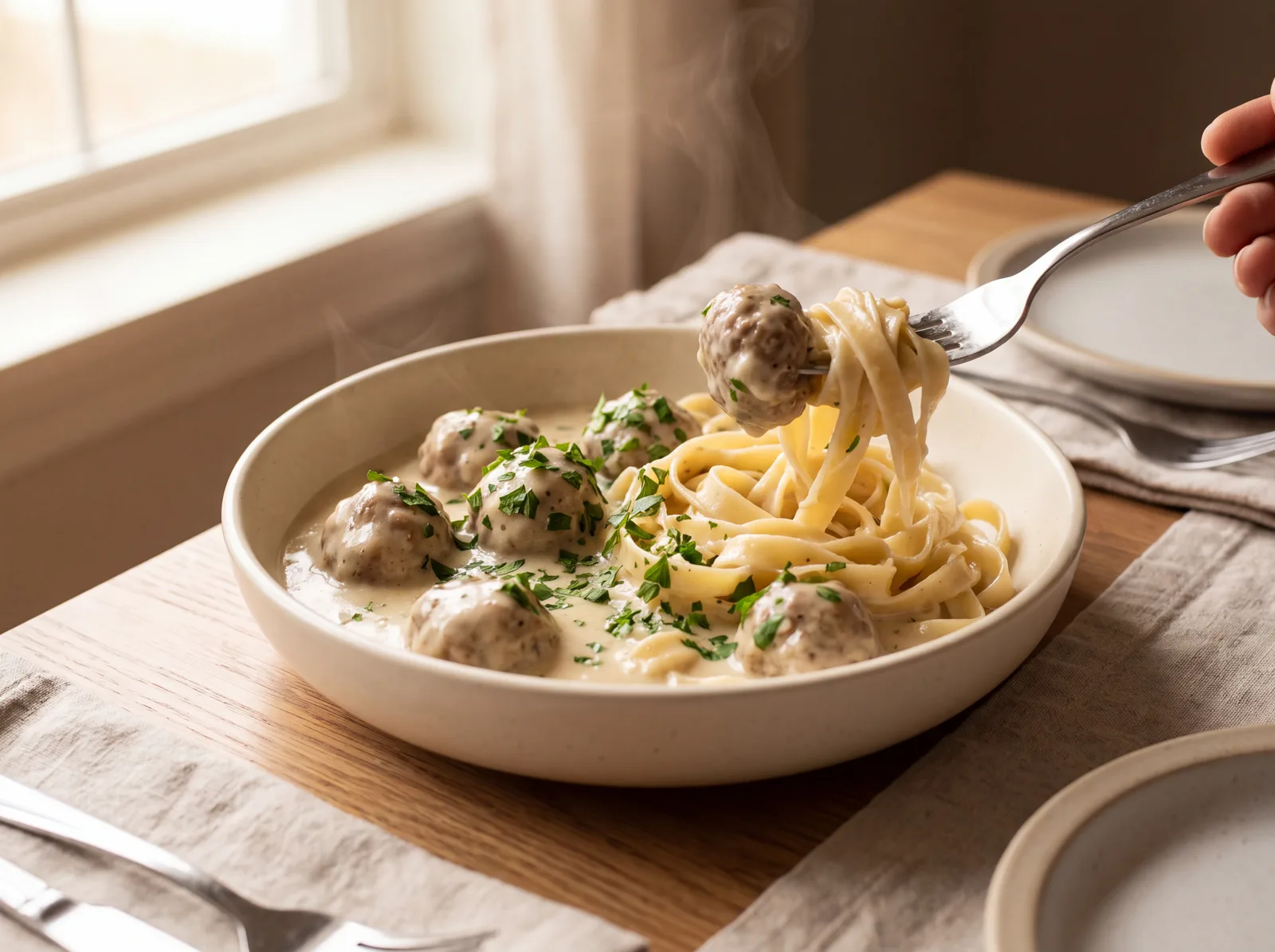 Lean Crockpot Swedish Meatballs