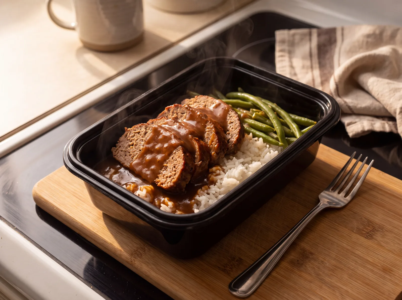 Lean Meatloaf & Brown Gravy