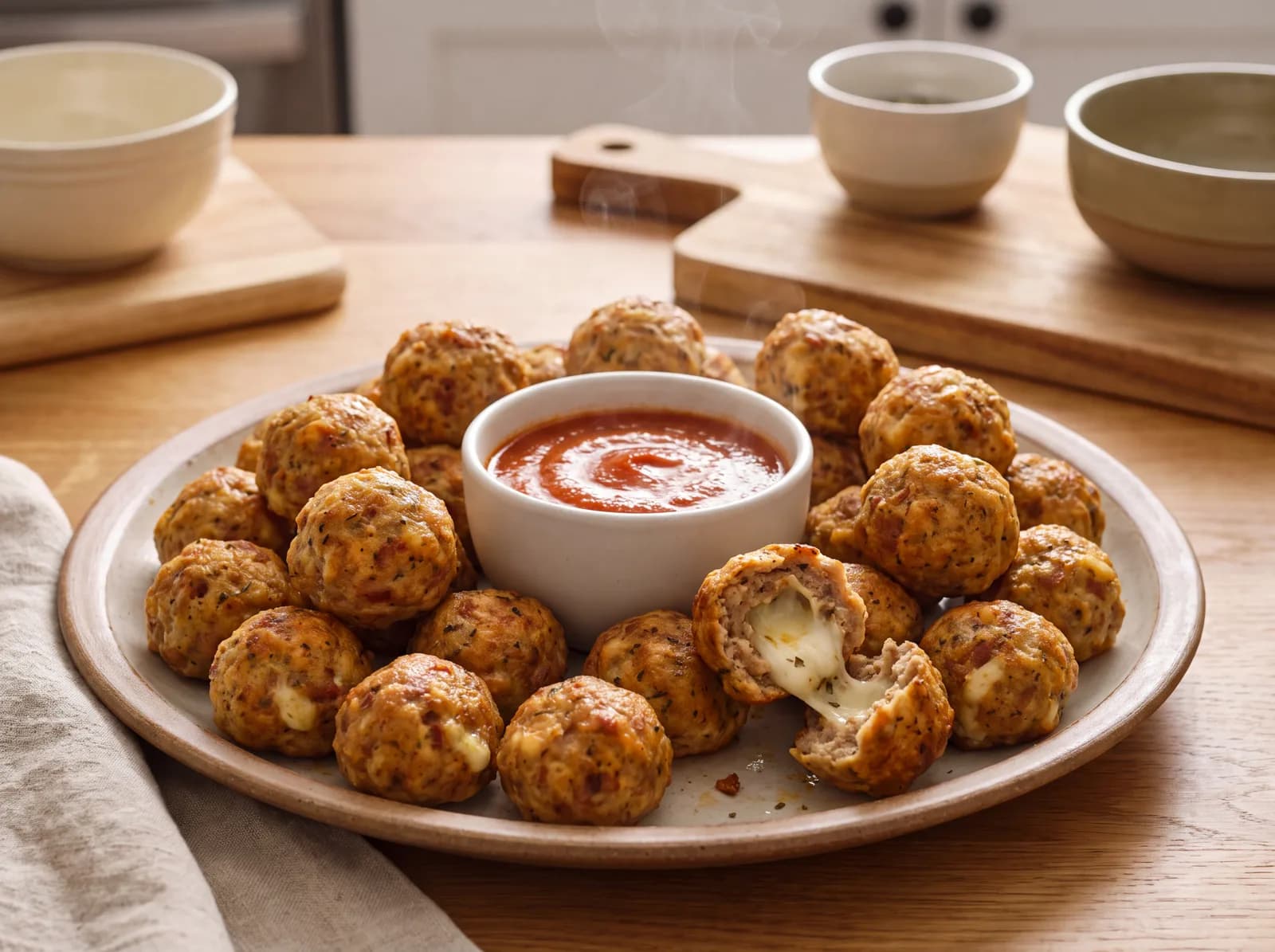 Lean Pizza Sausage Balls