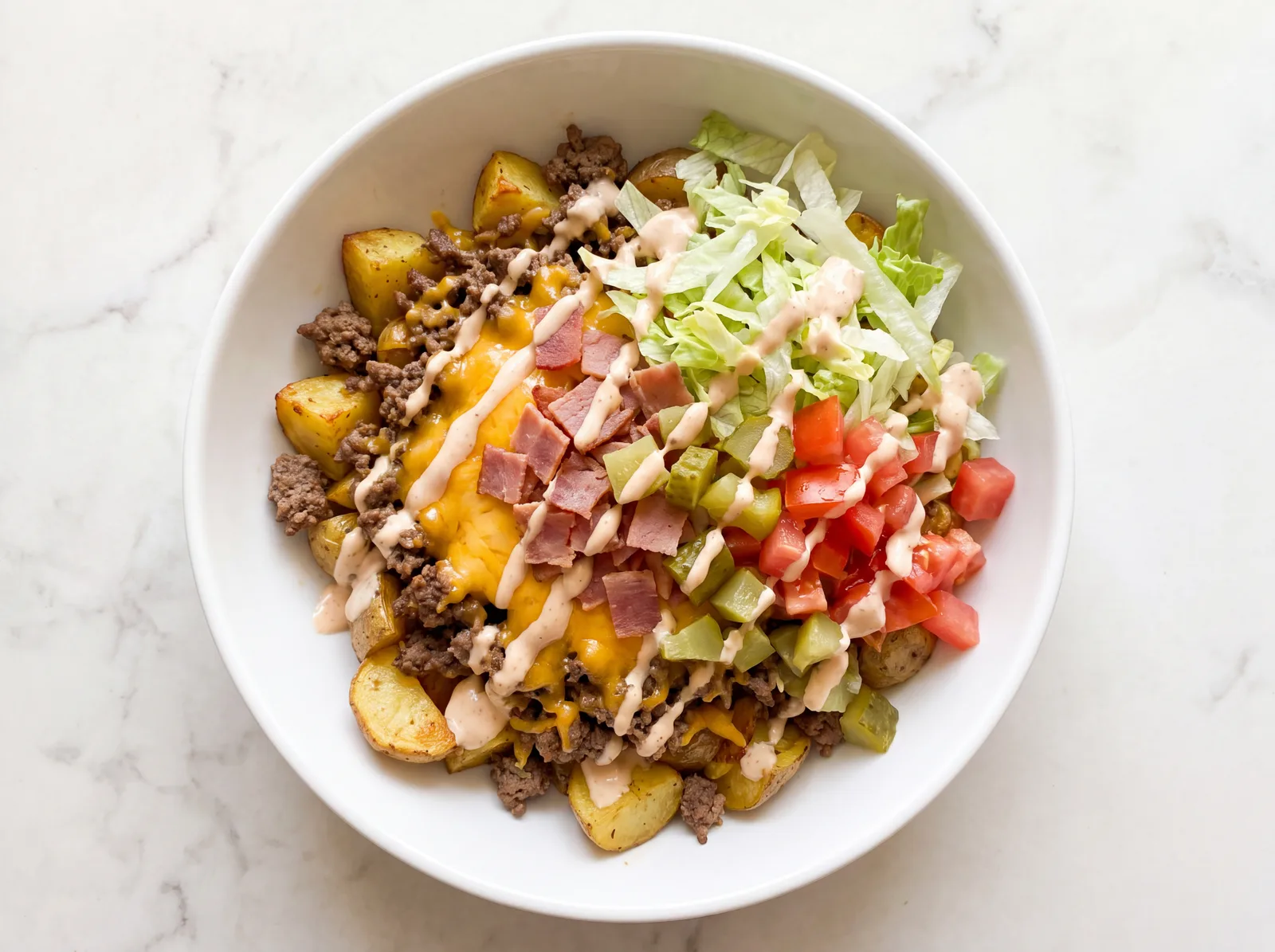 Loaded Bacon Cheeseburger Bowl