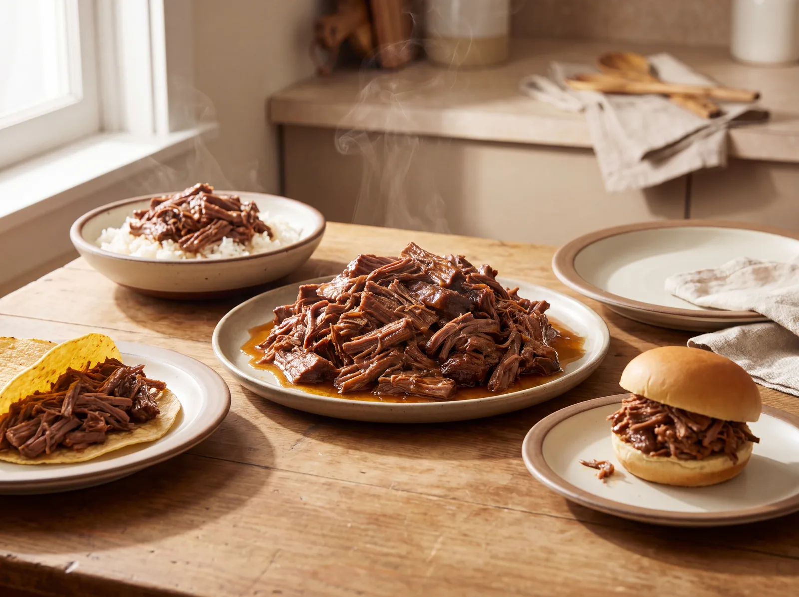 Master Slow Cooker Shredded Beef
