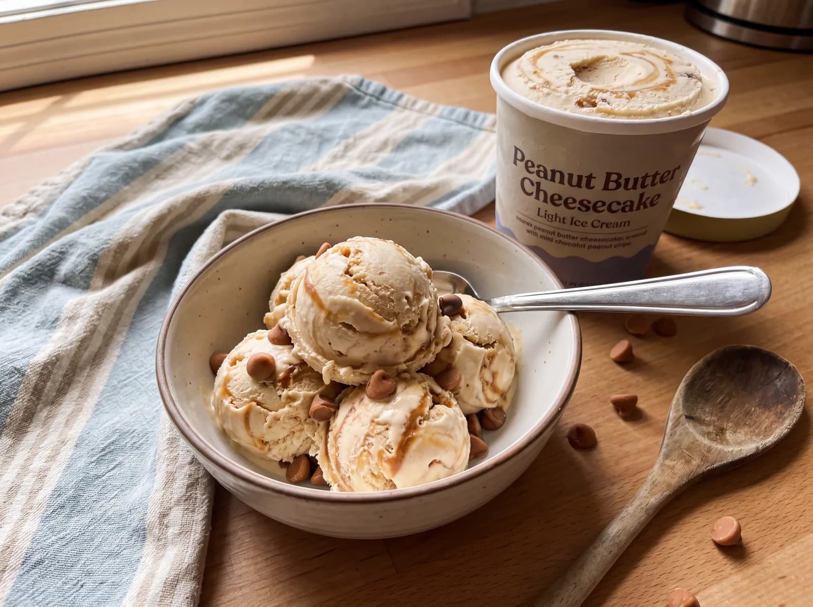 Peanut Butter Cheesecake Light Ice Cream