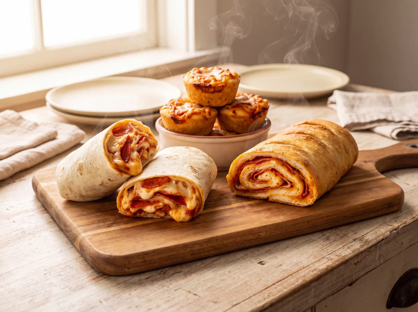 Pizza Burrito / Stromboli / Muffins