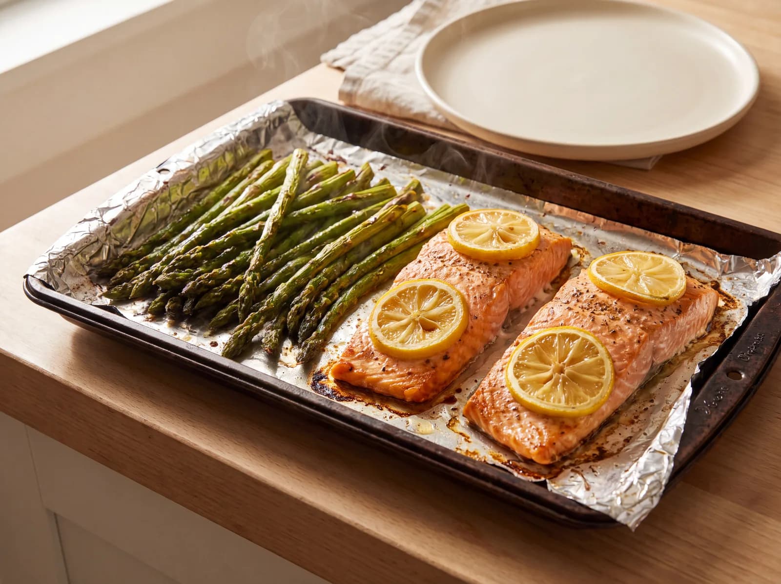 Sheet-Pan Salmon & Asparagus