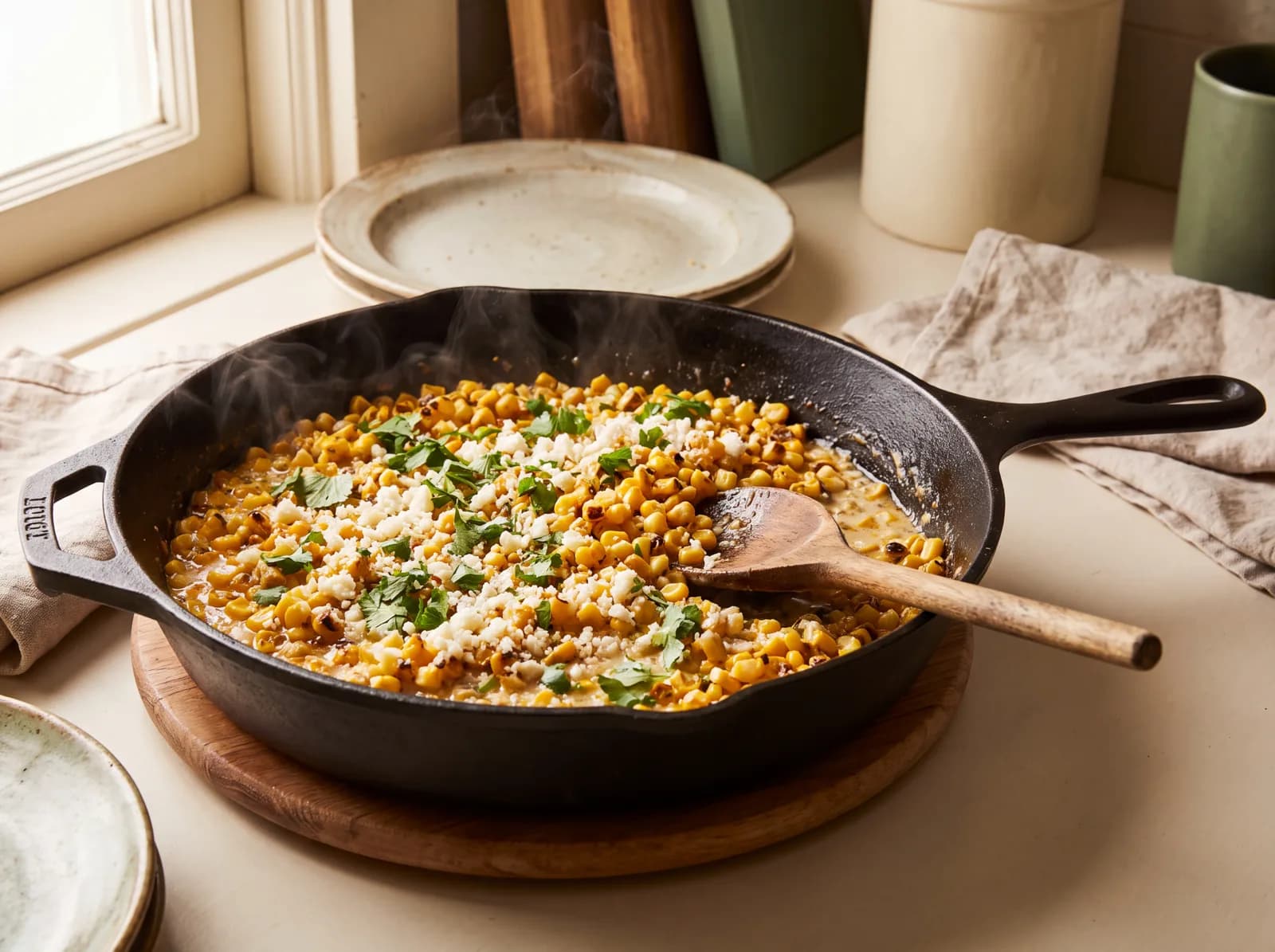 Smoky Skillet Street Corn