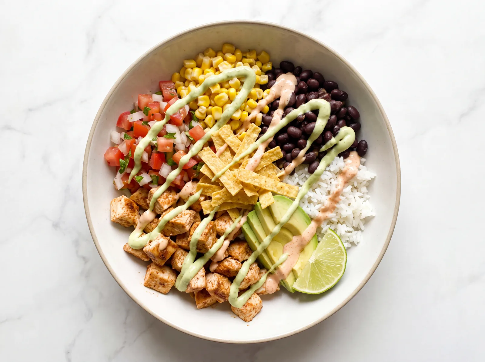 Southwest Chicken Crunch Wrap Bowl