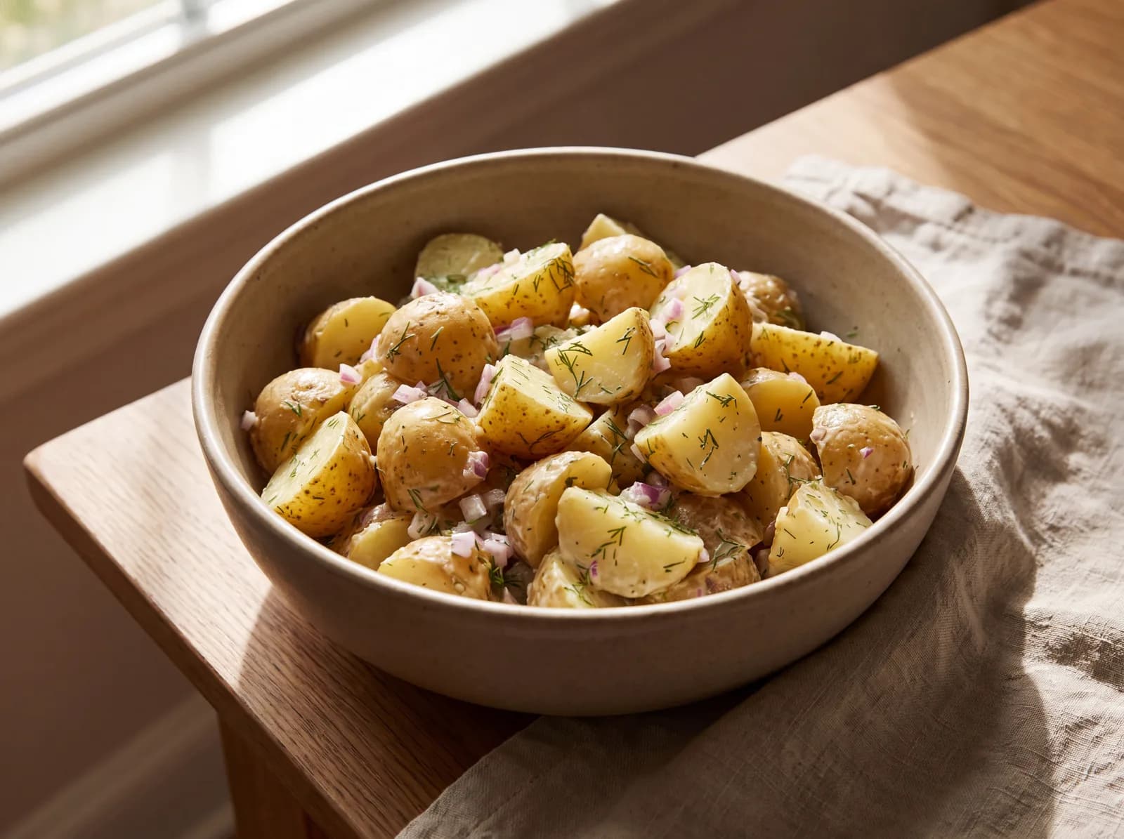 Zingy Baby Gold Potato Salad